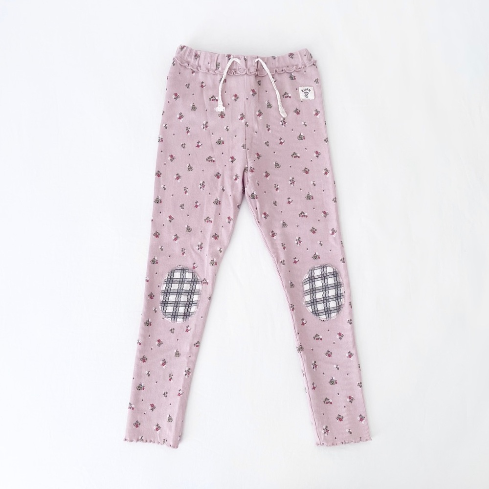 Zara toddler size 4-5Y ribbed floral print leggings
